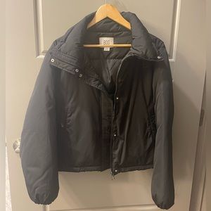 Urban Outfitters BDG Black Cropped Puffy Coat